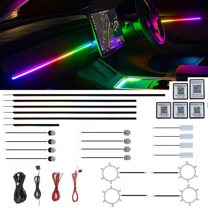 JAB Performance RGBIC Interior Ambient Lighting Kit – App Controlled Dynamic LED Upgrade
