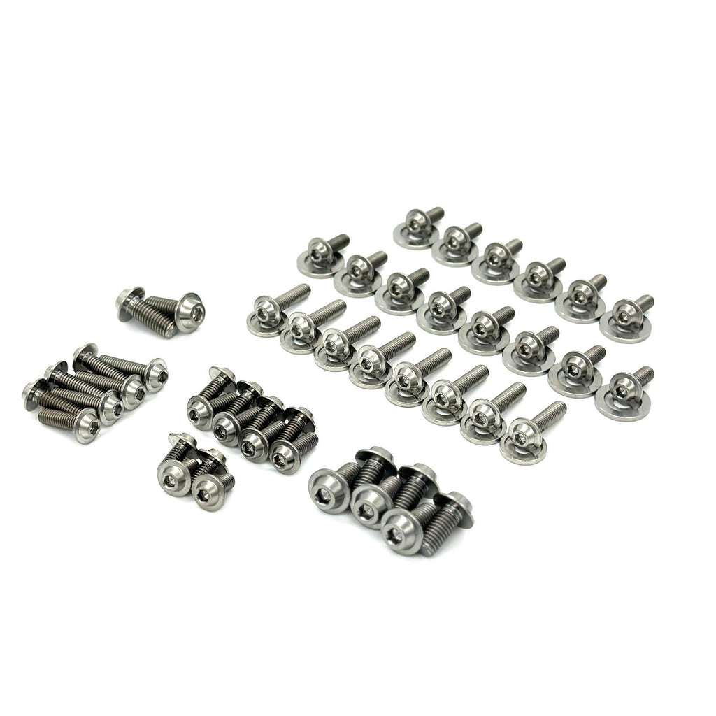 JDC Titanium Engine Bay Dress-Up Hardware Kit | Mitsubishi Evo 8/9