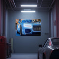 Luxury Car Neon Wall Art - UV Printed LED Plexiglass Sign for Garage, Man Cave & Showroom - Adjustable Light and Free Shipping