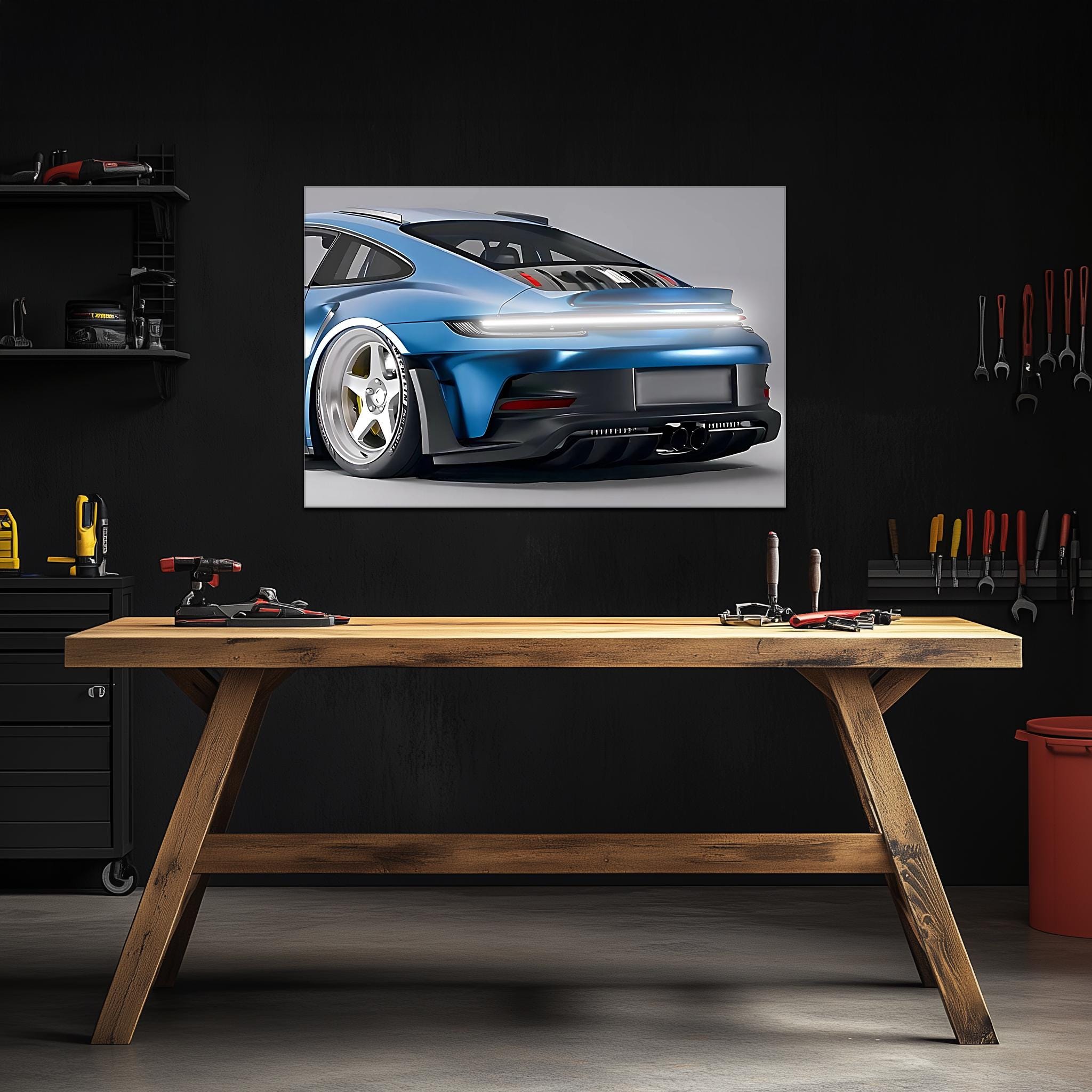 Custom Car Neon Sign - Personalized LED Garage Decor for Car Enthusiasts - UV Printed Plexiglass Wall Art - Adjustable Light & Free Shipping