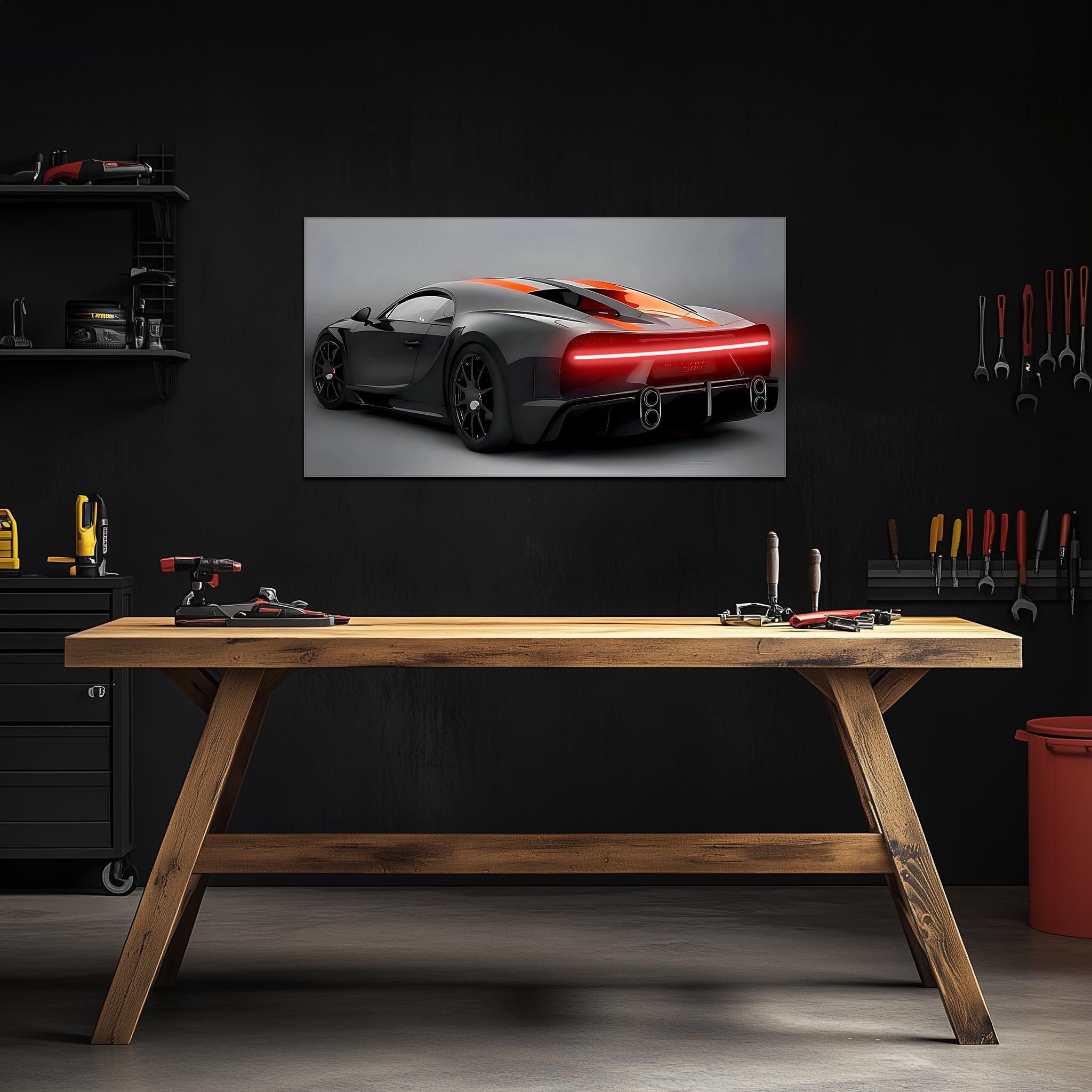 Luxury Sports Car Neon Wall Art – Large LED Garage Decor – Gift for Car Enthusiasts – Man Cave Wall Sign – Free Shipping & Returns
