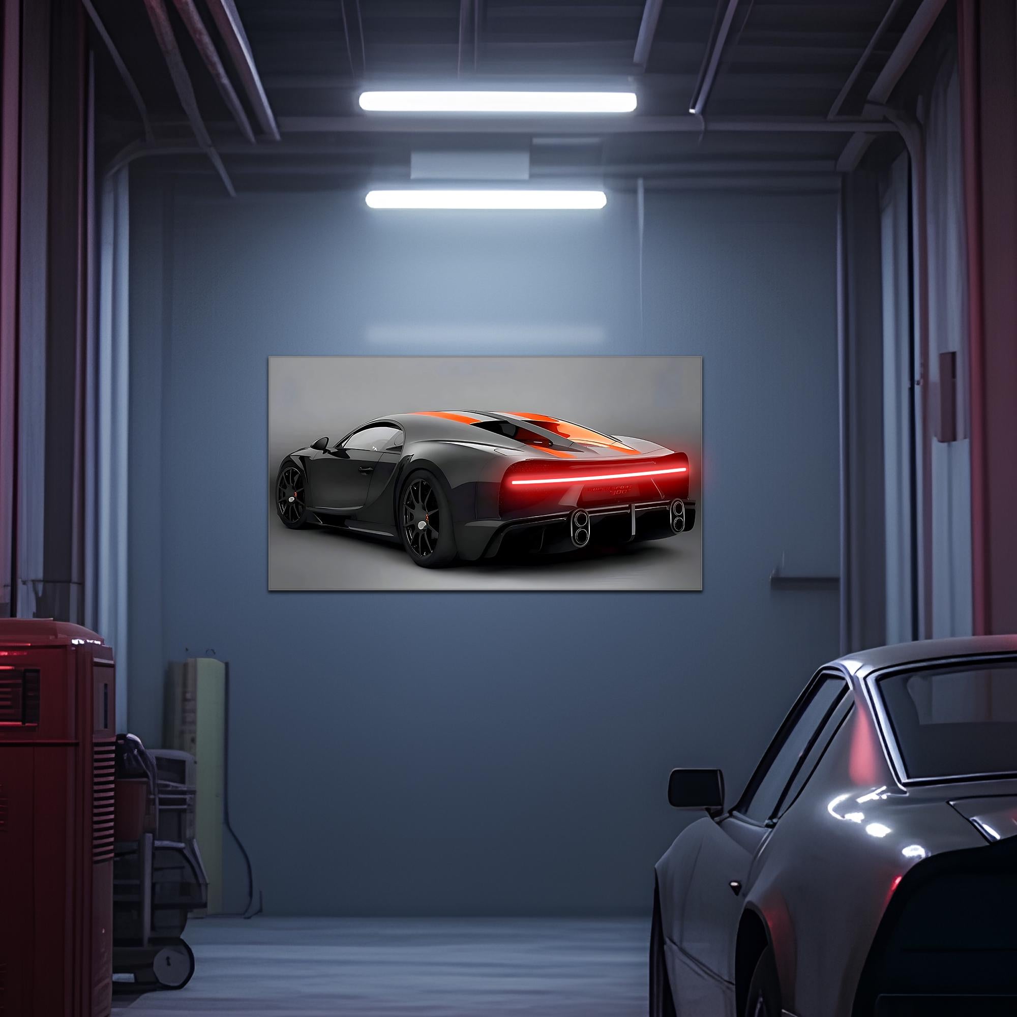 Luxury Sports Car Neon Wall Art – Large LED Garage Decor – Gift for Car Enthusiasts – Man Cave Wall Sign – Free Shipping & Returns