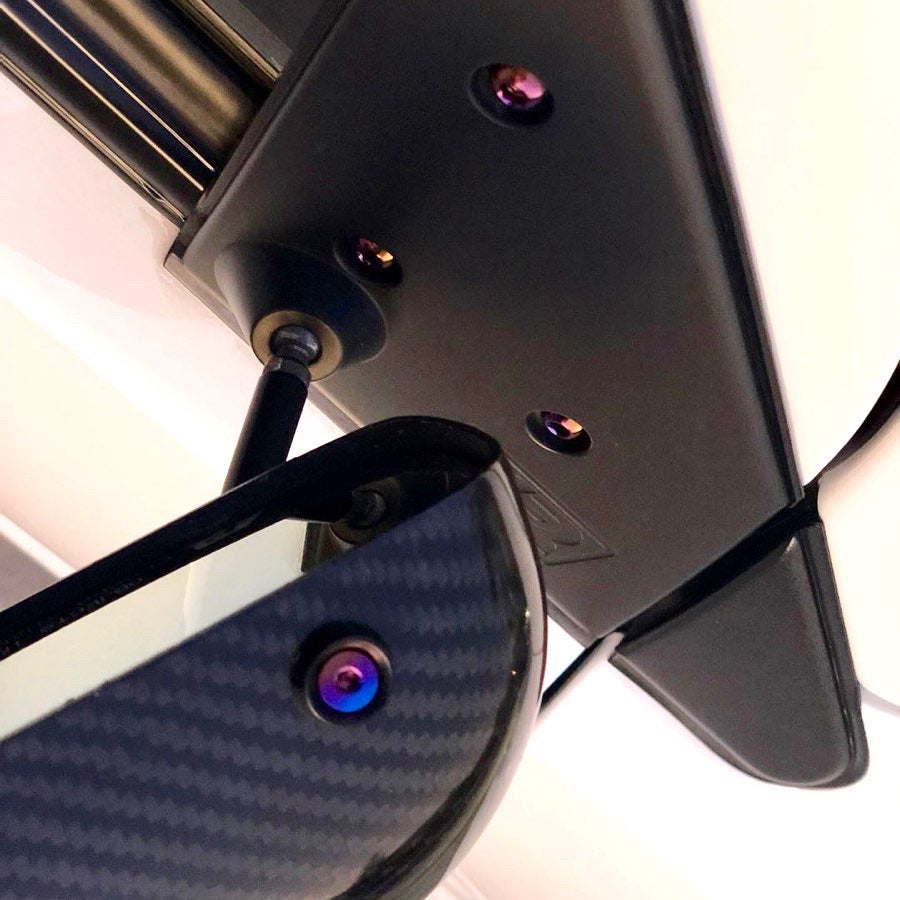 JDC Titanium Hardware for APR GT3 Mirrors | Evo 8/9