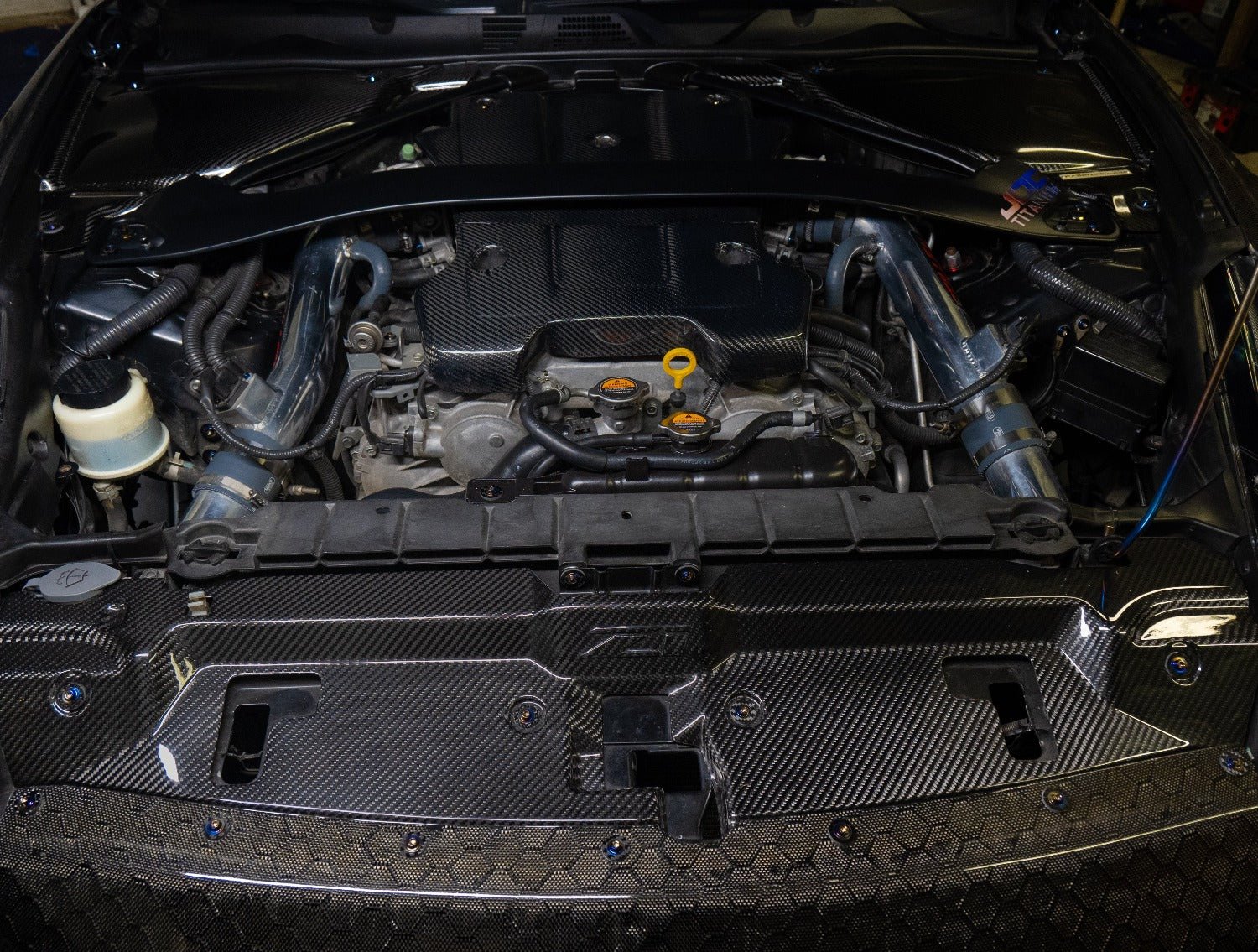 JDC Titanium Engine Bay Dress-Up Hardware Kit | Nissan 370z