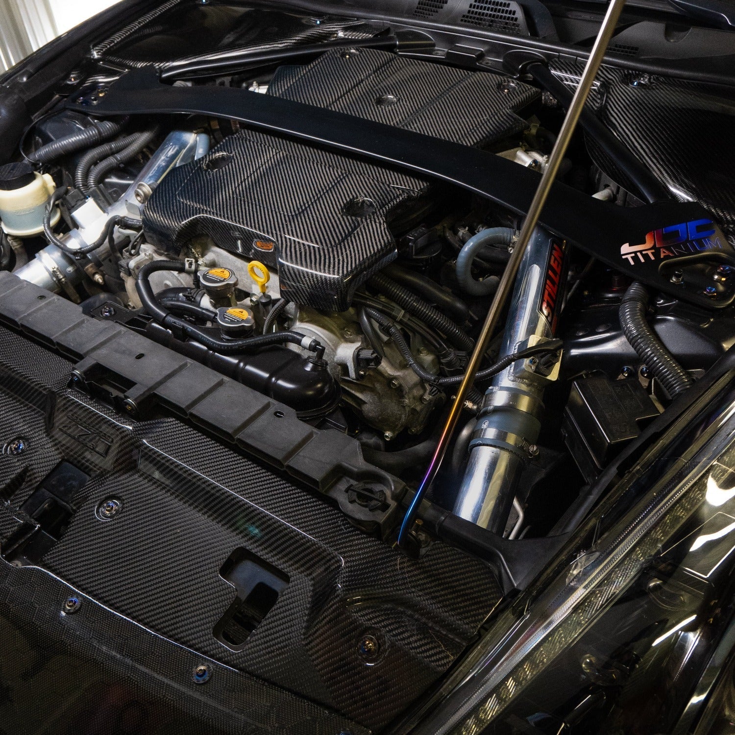 JDC Titanium Engine Bay Dress-Up Hardware Kit | Nissan 370z