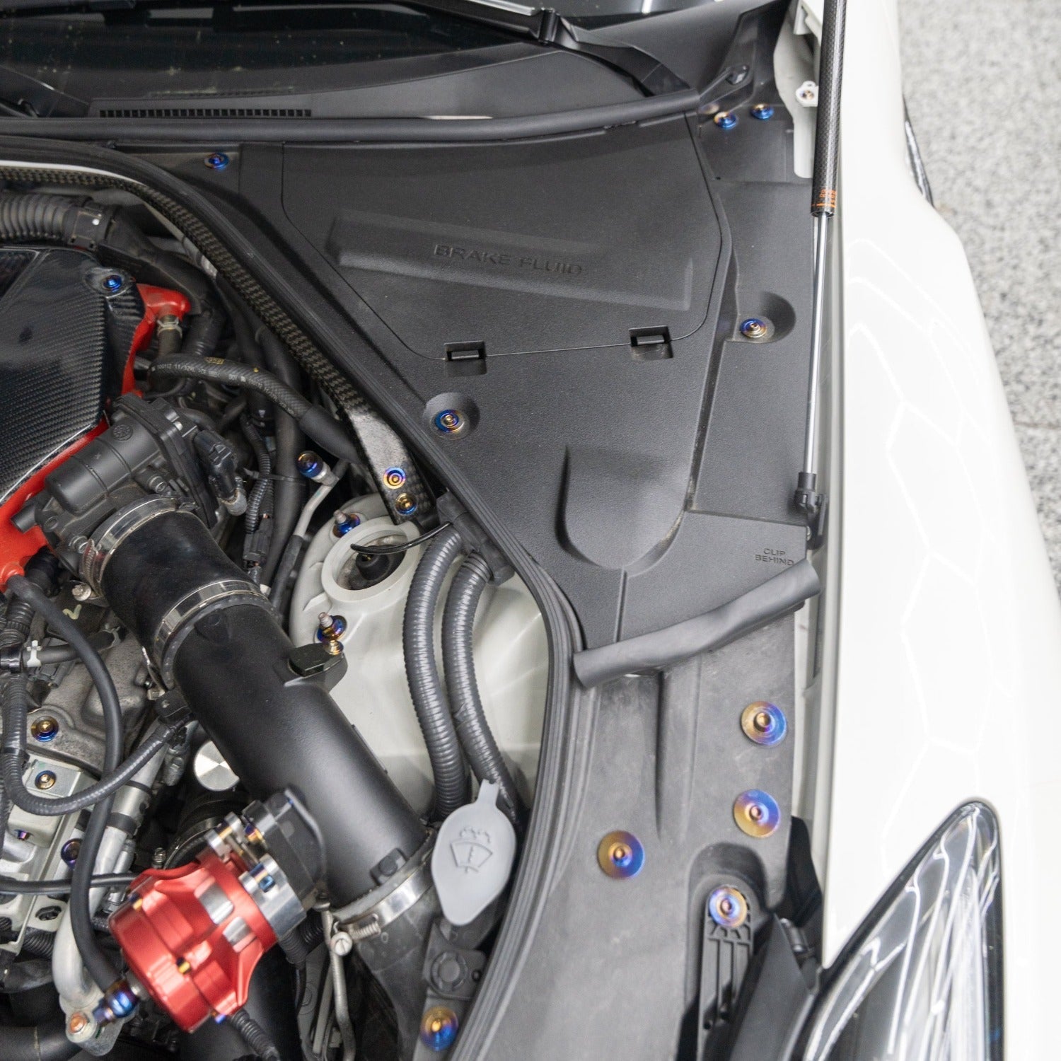 JDC Titanium Engine Bay Dress-Up Hardware Kit | 2007-2025 R35 Nissan GT-R