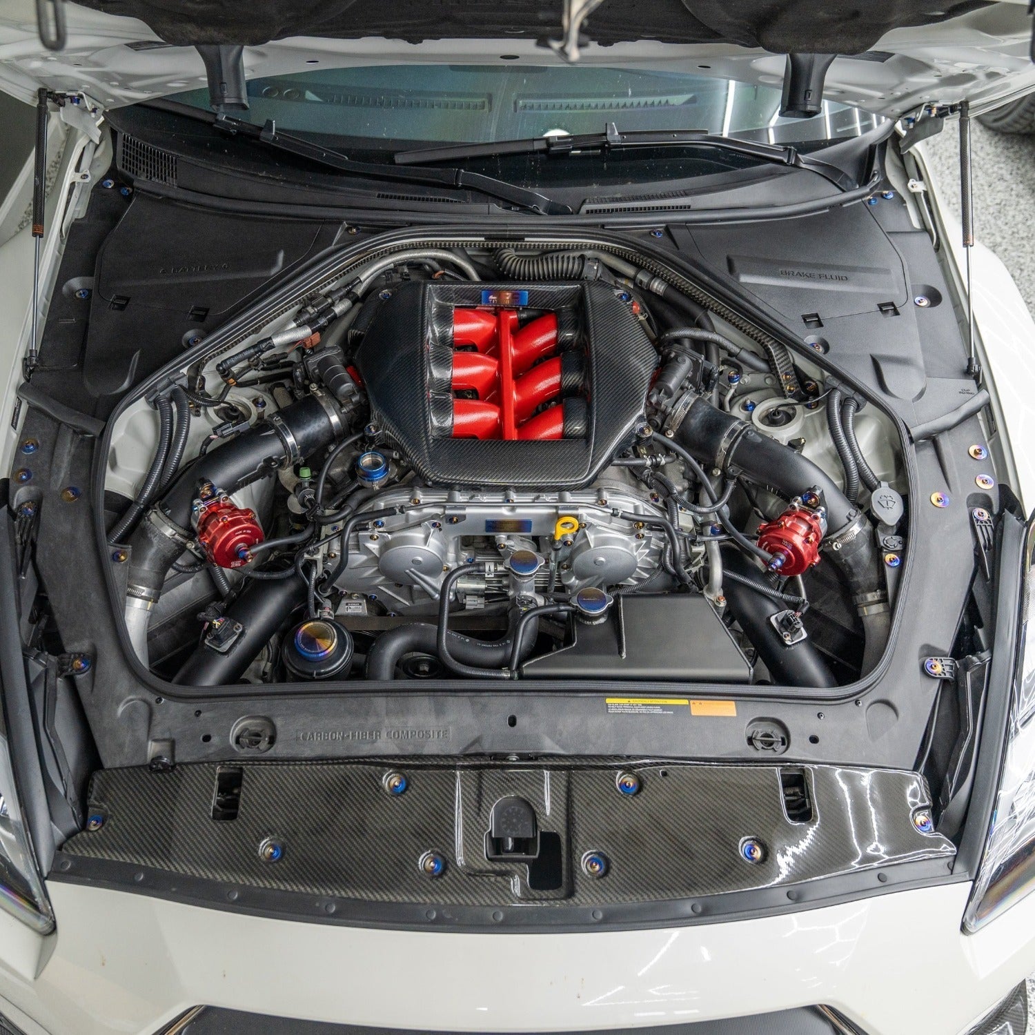 JDC Titanium Engine Bay Dress-Up Hardware Kit | 2007-2025 R35 Nissan GT-R