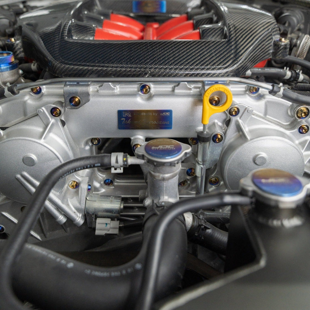 JDC Titanium Engine Bay Dress-Up Hardware Kit | 2007-2025 R35 Nissan GT-R