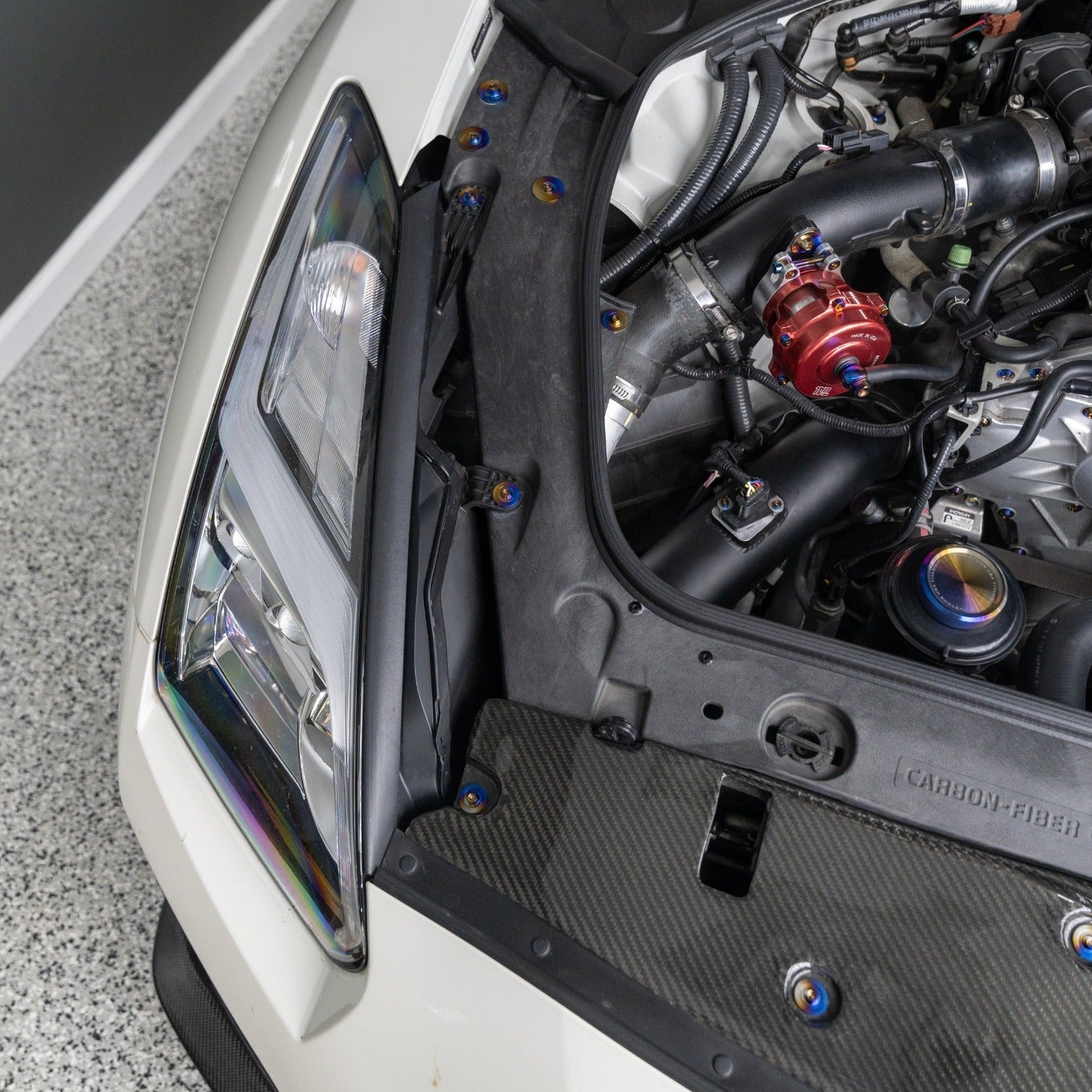 JDC Titanium Engine Bay Dress-Up Hardware Kit | 2007-2025 R35 Nissan GT-R