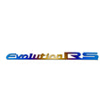 JDC Titanium "Evolution RS" Trunk Badge | Mitsubishi Evo 8/9