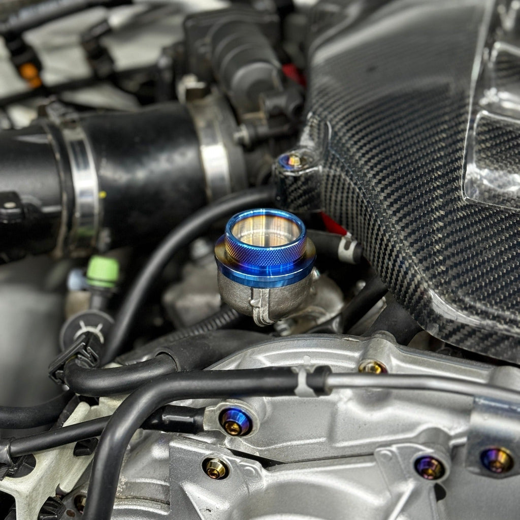 JDC Titanium Oil Cap | Nissan R35 GT-R/Multiple Nissan Applications