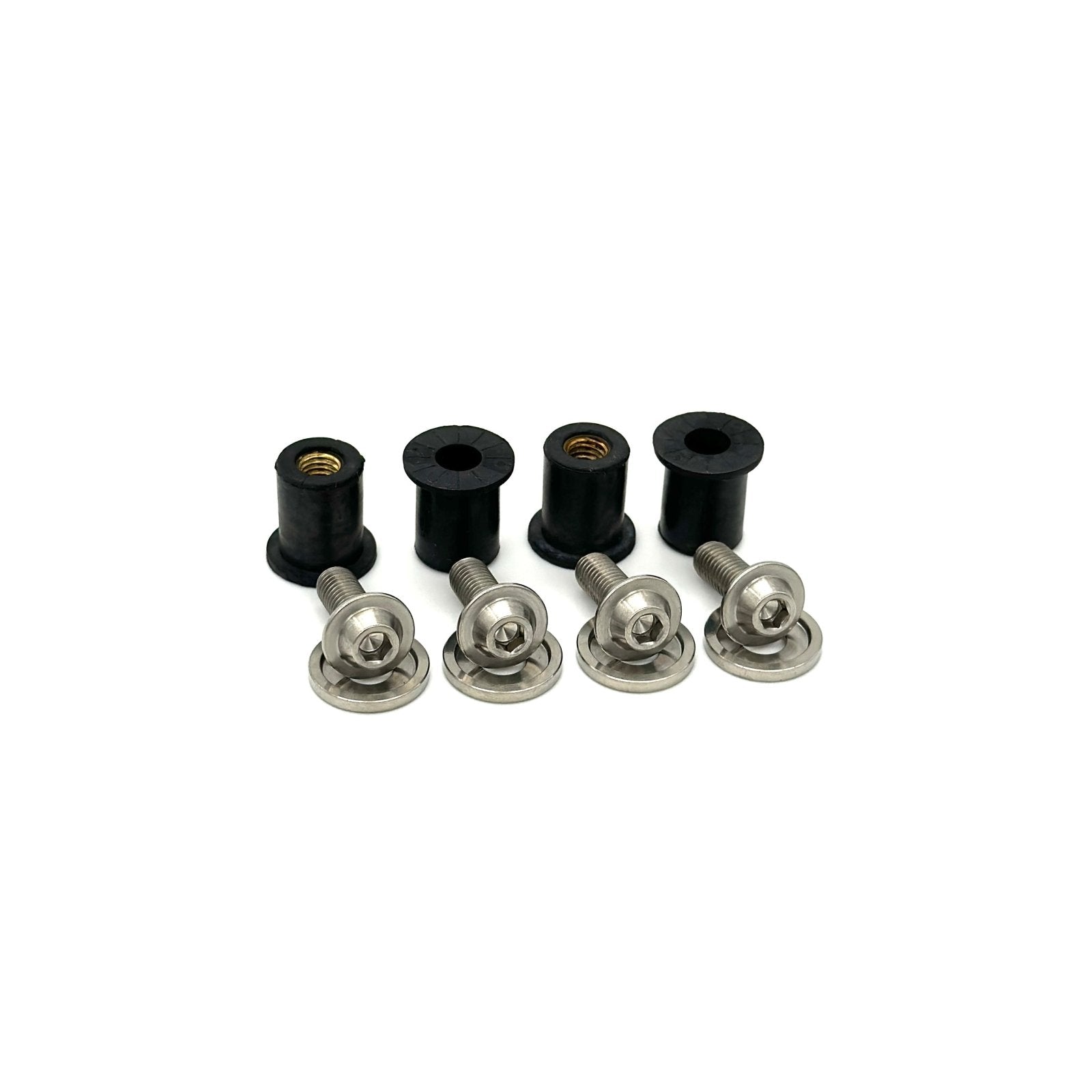 JDC Titanium Radiator Cooling Shroud Plastic Clip Replacement Kit | Evo 8/9