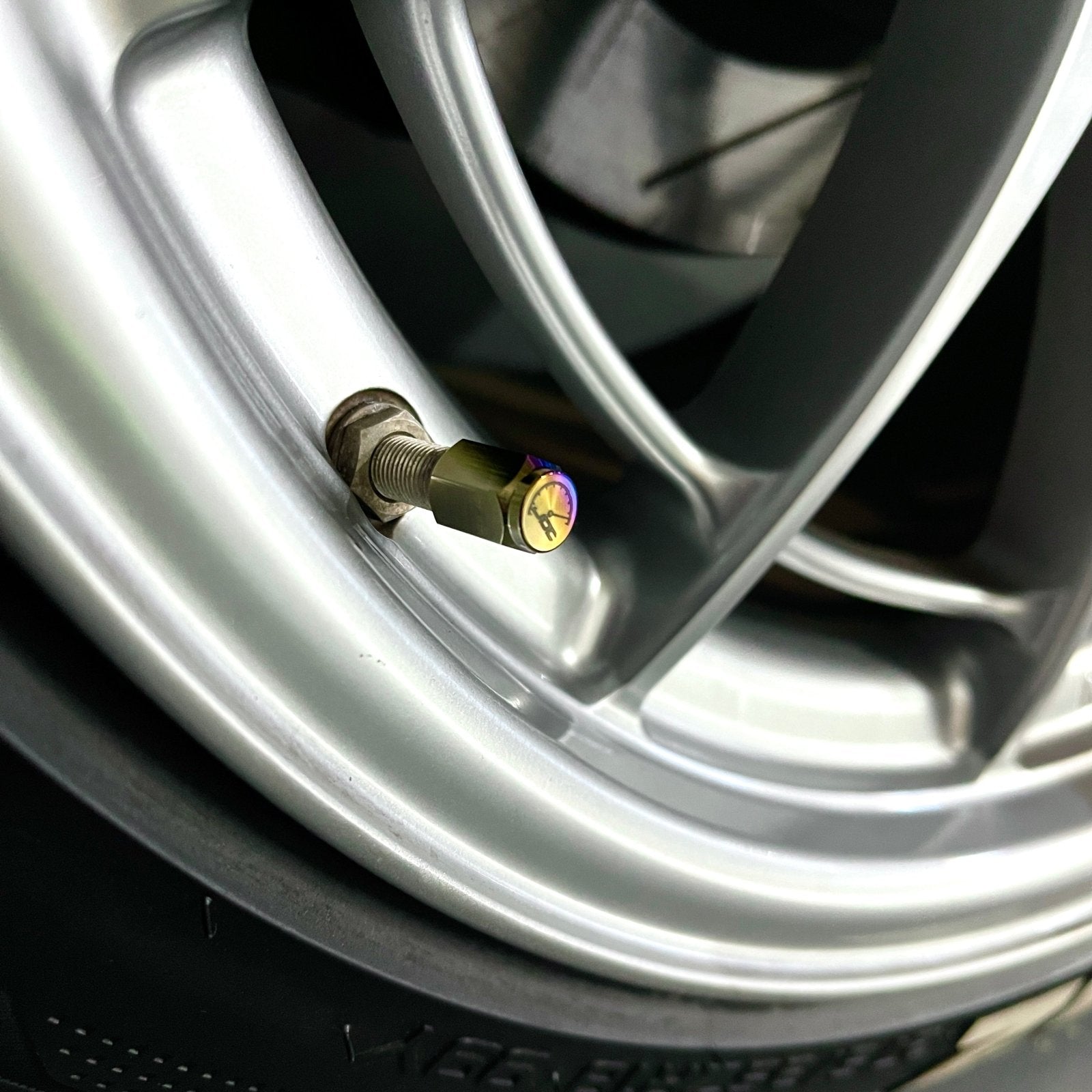 JDC Titanium Valve Stem Caps